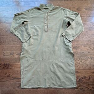 J. Junaid Jamshed Mens Embroidered Kurta, Brown, XL